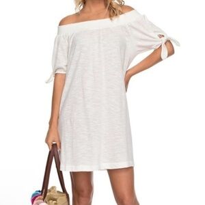 NWT Roxy Summer Off the Shoulder Mini Dress